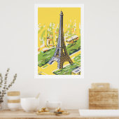 Eiffelturm in Paris Poster (Küche)