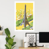 Eiffelturm in Paris Poster (Heimbüro)