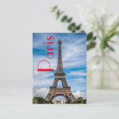 Eiffelturm in Paris Postkarte (Stehend Vorderseite)