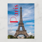 Eiffelturm in Paris Postkarte (Vorderseite)