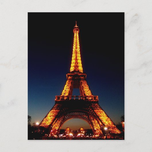 Eiffelturm in Paris Postkarte (Vorderseite)