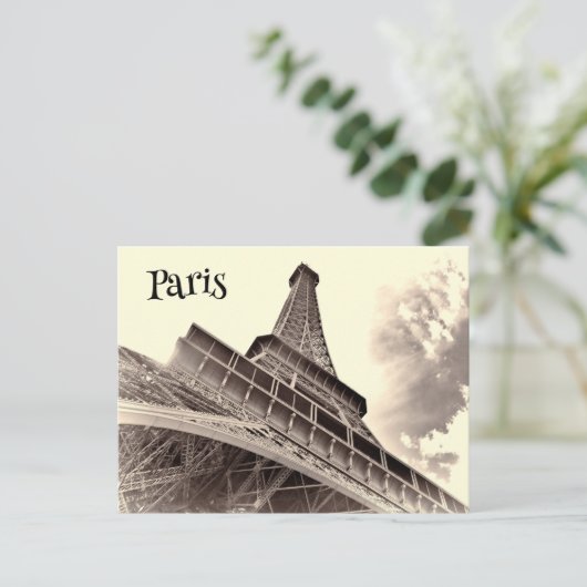 Eiffelturm in Paris Postkarte (Stehend Vorderseite)