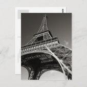 Eiffelturm in Paris Postkarte (Vorne/Hinten)