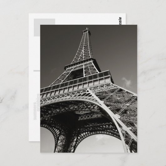 Eiffelturm in Paris Postkarte (Vorne/Hinten)