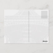 Eiffelturm in Paris Postkarte (Rückseite)