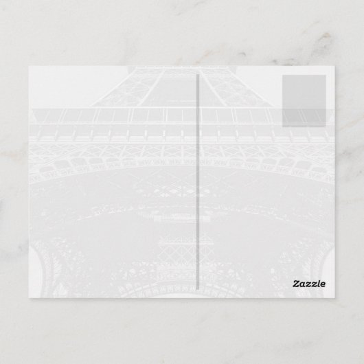 Eiffelturm in Paris Postkarte (Rückseite)