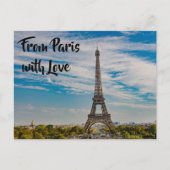 Eiffelturm in Paris Postkarte (Vorderseite)