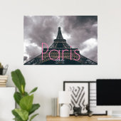 Eiffelturm in Paris Romantische Liebe Stadt Poster (Heimbüro)