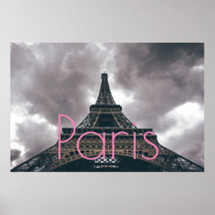 Eiffelturm in Paris Romantische Liebe Stadt Poster