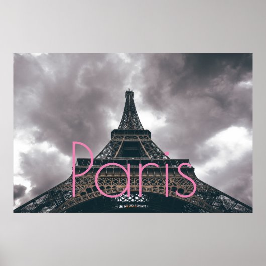 Eiffelturm in Paris Romantische Liebe Stadt Poster (Vorne)