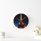 Eiffelturm in Paris Runde Wanduhr (Zuhause)