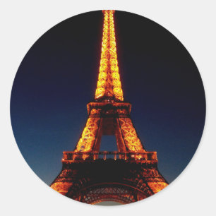 Eiffelturm in Paris Runder Aufkleber