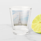 Eiffelturm in Paris Schnapsglas (Rückseite)