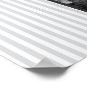 Eiffelturm in Paris Vintag gestreift Poster (Ecke)