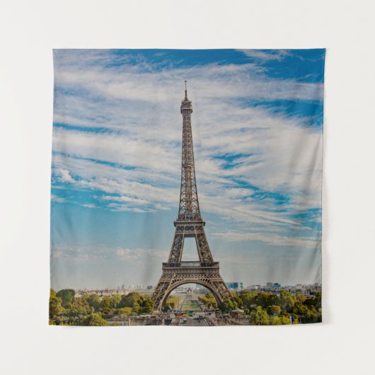 Eiffelturm in Paris Wandteppich (Vorderseite)