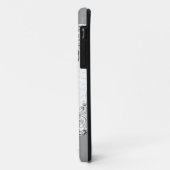 Eiffelturm in Schwarz und Weiß Case-Mate iPhone Hülle (Hinten/Links)