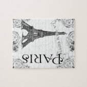 Eiffelturm in Schwarz und Weiß Puzzle (Horizontal)