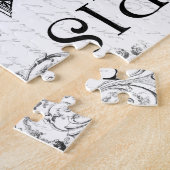 Eiffelturm in Schwarz und Weiß Puzzle (Seite)