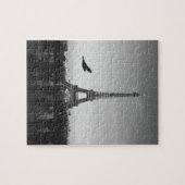 Eiffelturm in Schwarzweiss Puzzle (Horizontal)