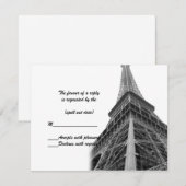 Eiffelturm in uAwg RSVP Karte (Vorne/Hinten)