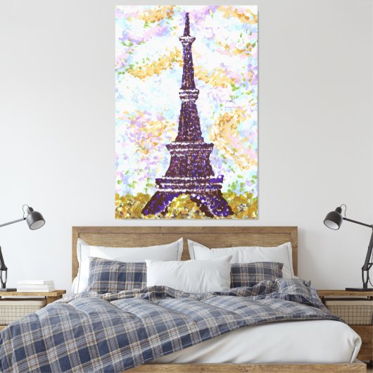 Eiffelturm Inspiriert Landschaftsbild Leinwanddruck (Insitu (Schlafzimmer))