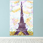 Eiffelturm Inspiriert Landschaftsbild Leinwanddruck (Insitu (Holzboden))