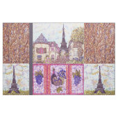 Eiffelturm inspiriert Pointillismus Stoff (Fat Quarter (45,7 x 55,9 cm))