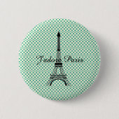 Eiffelturm J'adore Paris Button (Vorderseite)