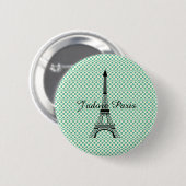 Eiffelturm J'adore Paris Button (Vorne & Hinten)