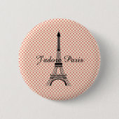 Eiffelturm J'adore Paris Button (Vorderseite)