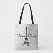 Eiffelturm J'adore Paris Tasche (Vorderseite)
