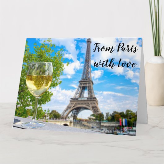 Eiffelturm Karte (Vorderseite)