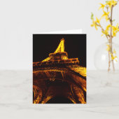 Eiffelturm Karte (Gelbe Blume)