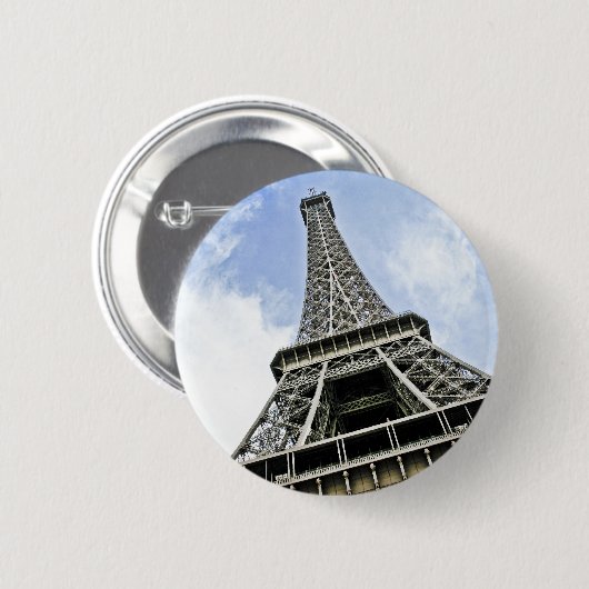 Eiffelturm-Knopf Button (Vorne & Hinten)