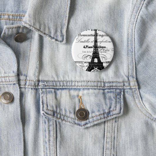 Eiffelturm-Knopf Button (Beispiel)