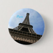 Eiffelturm-Knopf Button (Vorderseite)