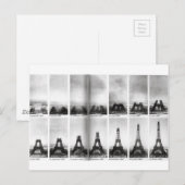 Eiffelturm-Konstruktion Postkarte (Vorne/Hinten)