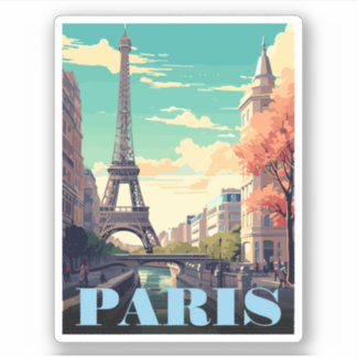 Eiffelturm Kunst Vintage Paris Turm Frankreich Ges Aufkleber