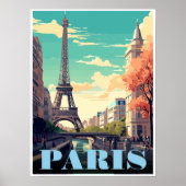 Eiffelturm Kunstkunst Vintage Paris Turm Frances G Poster (Vorne)