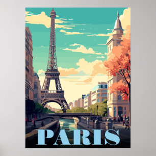 Eiffelturm Kunstkunst Vintage Paris Turm Frances G Poster
