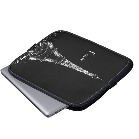 Eiffelturm-Laptop-Hülse Laptopschutzhülle (Vorne Knopf)