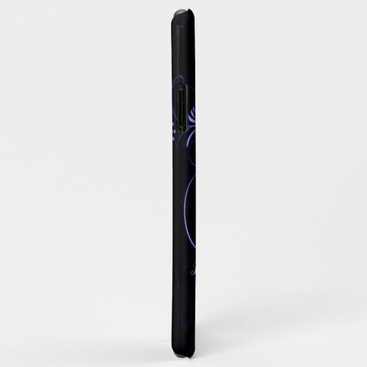 Eiffelturm Lila Wirbel Case-Mate iPhone Hülle (Hinten/Rechts)