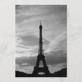 Eiffelturm-Menü-Karten Menükarte (Rückseite)