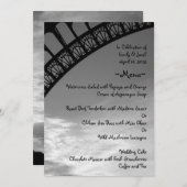 Eiffelturm-Menü-Karten Menükarte (Vorne/Hinten)