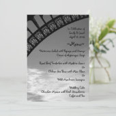 Eiffelturm-Menü-Karten Menükarte (Stehend Vorderseite)