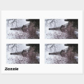 Eiffelturm mit Blüte Rechteckiger Aufkleber (Blatt)