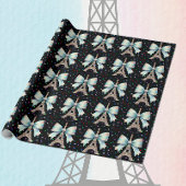 Eiffelturm mit Bow 2 Geschenkpapier