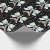 Eiffelturm mit Bow 2 Geschenkpapier (Ecke)