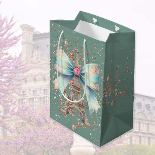 Eiffelturm mit Bow Mittlere Geschenktüte
