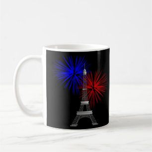 Eiffelturm mit Feuerwerk Kaffeetasse